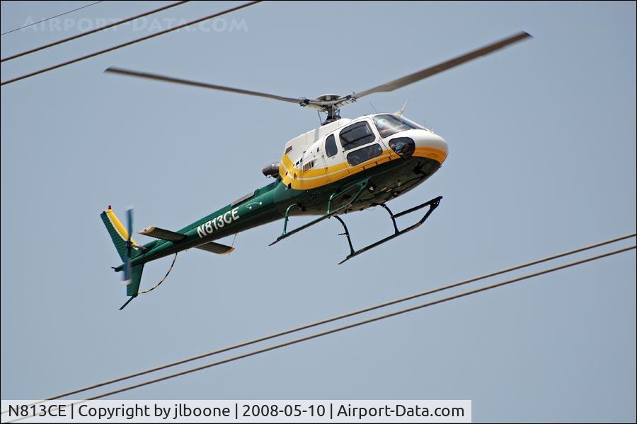 N813CE, 2004 Eurocopter AS-350B-3 Ecureuil Ecureuil C/N 3830, N888SD working over powerlines