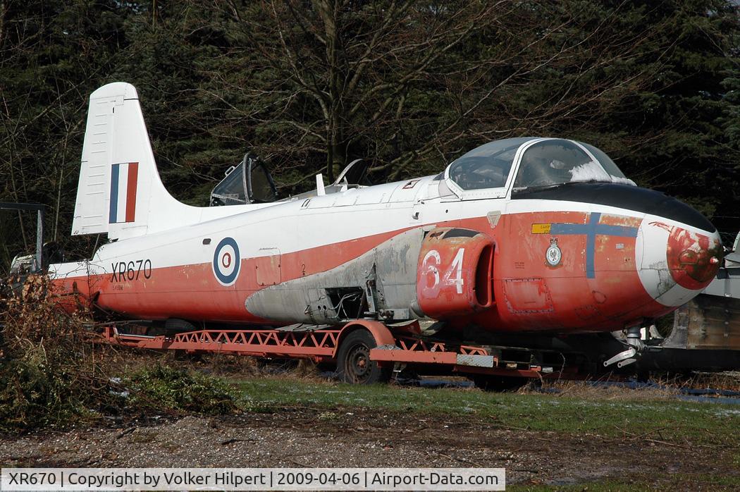 XR670, 1963 BAC 84 Jet Provost T.4 C/N PAC/W/19983, at Hermeskeil