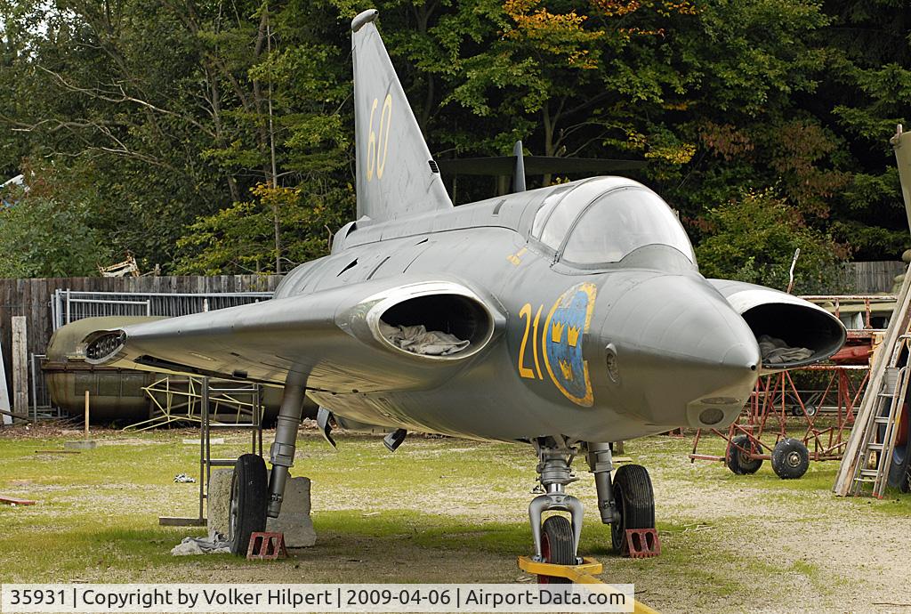 35931, Saab S-35E Draken C/N 35-931, at Hermeskeil