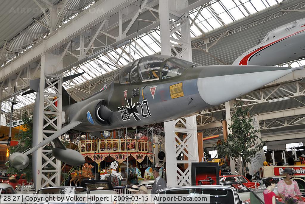 28 27, Lockheed TF-104G Starfighter C/N 583F-5957, TF-104G Starfighter at Speyer