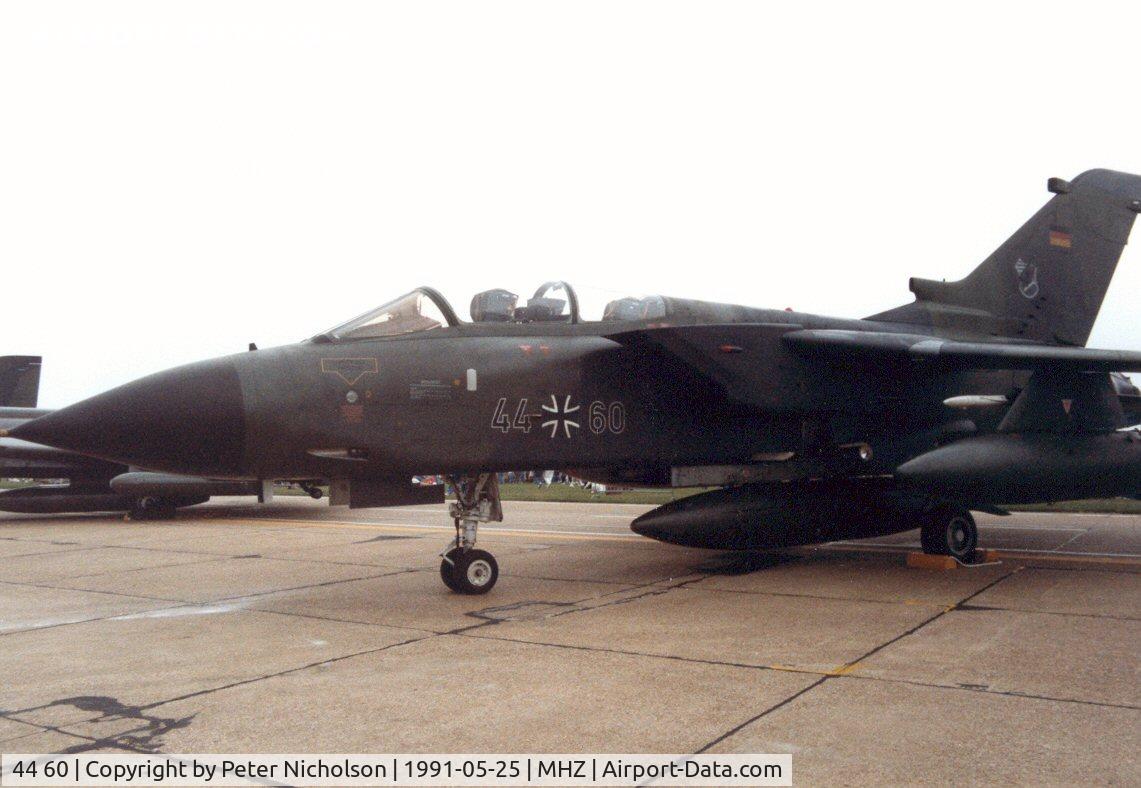 44 60, Panavia Tornado IDS C/N 404/GS117/4160, Tornado IDS of JBG-32 on display at the 1991 Mildenhall Air Fete.