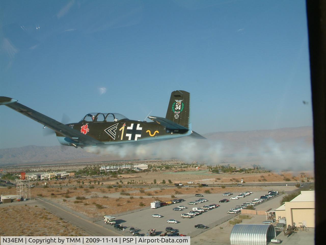 N34EM, 1953 Beech (CCF) T-34A (A45) Mentor C/N CCF34-119, AIR SHOW PALM SPRINGS