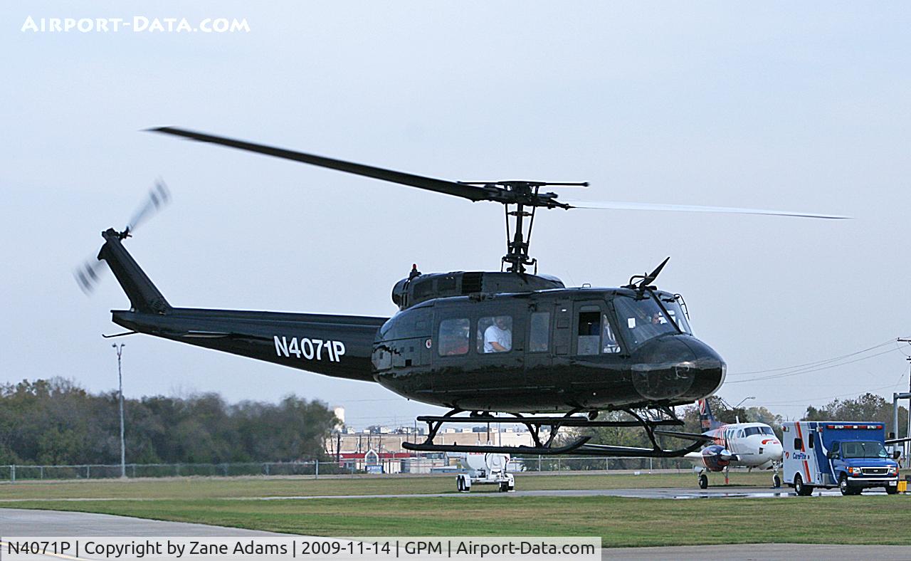 N4071P, 1966 Bell UH-1H Iroquois C/N 5743, At Grand Prairie Municipal