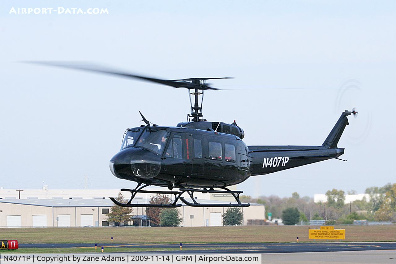 N4071P, 1966 Bell UH-1H Iroquois C/N 5743, At Grand Prairie Municipal