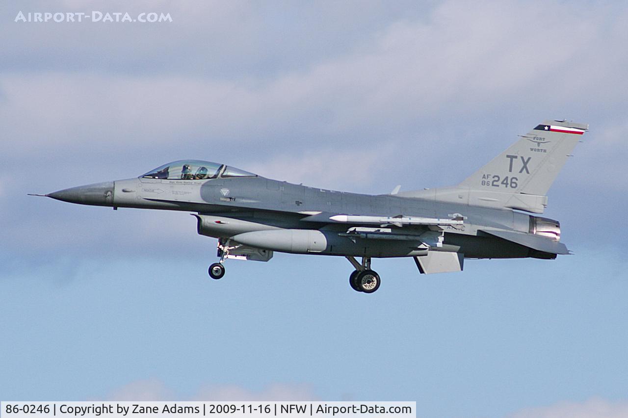 86-0246, 1986 General Dynamics F-16C Fighting Falcon C/N 5C-352, At NAS Fort Worth - Carswell Field