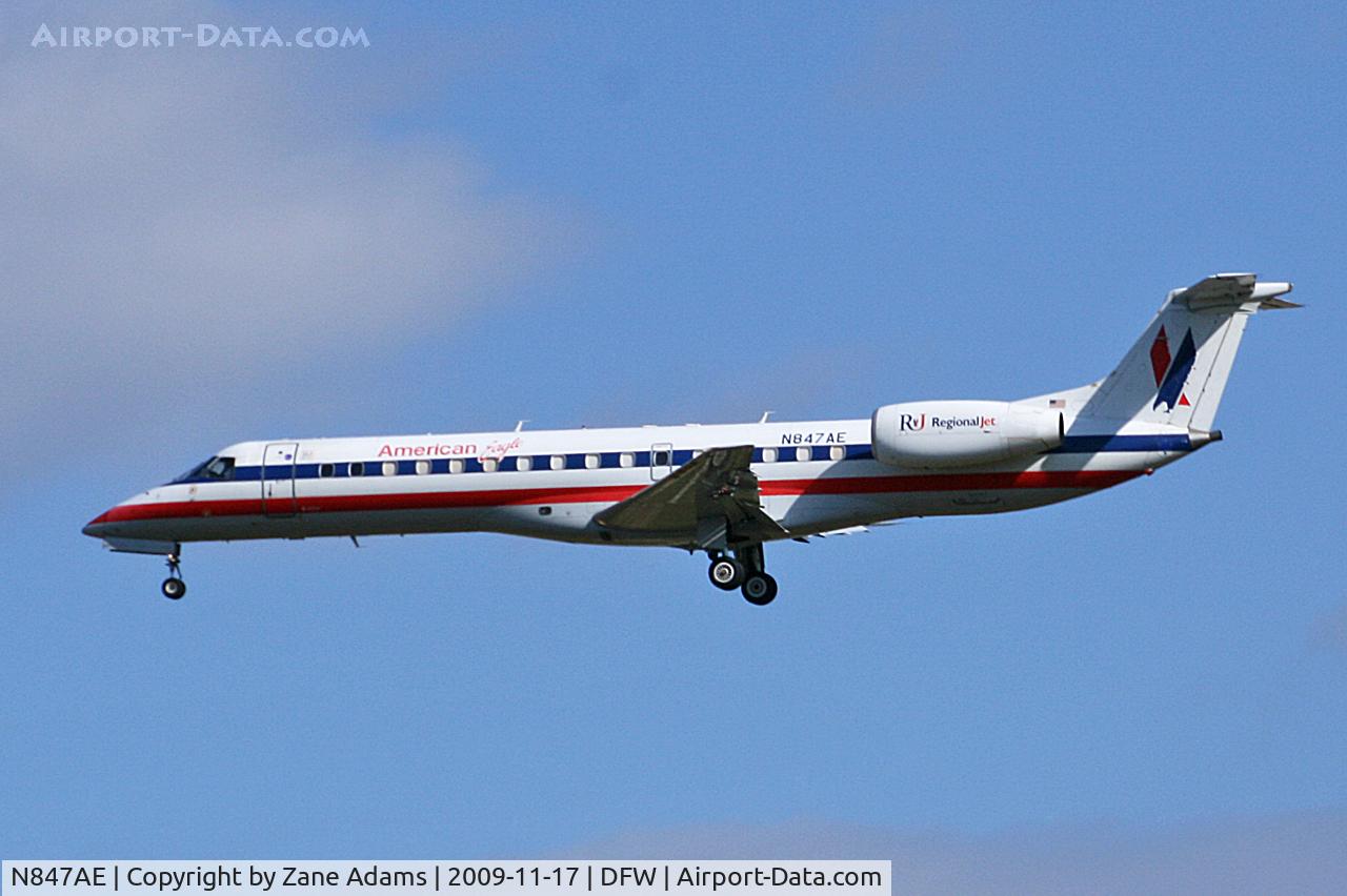 N847AE, 2003 Embraer ERJ-140LR (EMB-135KL) C/N 145707, American Eagle at DFW