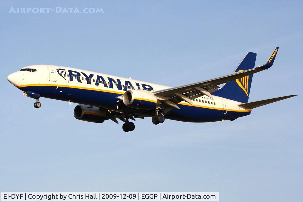 EI-DYF, 2008 Boeing 737-8AS C/N 36569, Ryanair