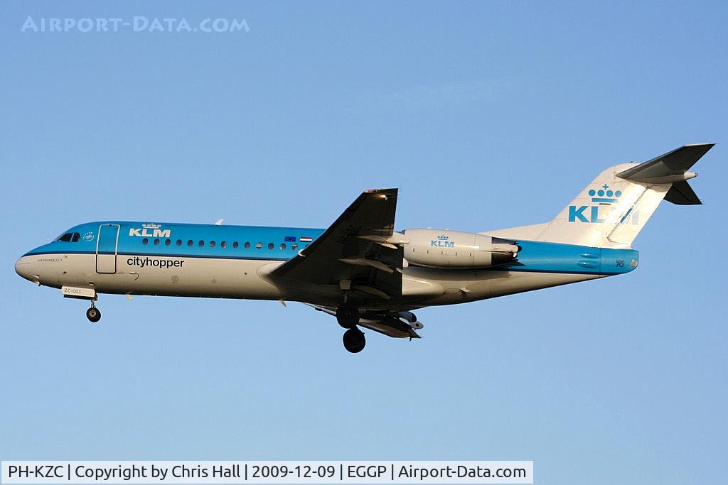 PH-KZC, 1996 Fokker 70 (F-28-0070) C/N 11566, KLM cityhopper