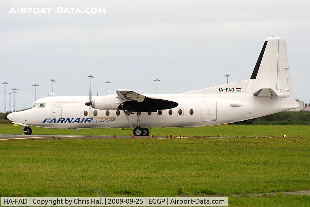 HA-FAD, 1971 Fokker F-27-500 Friendship C/N 10449, Farnair Europe