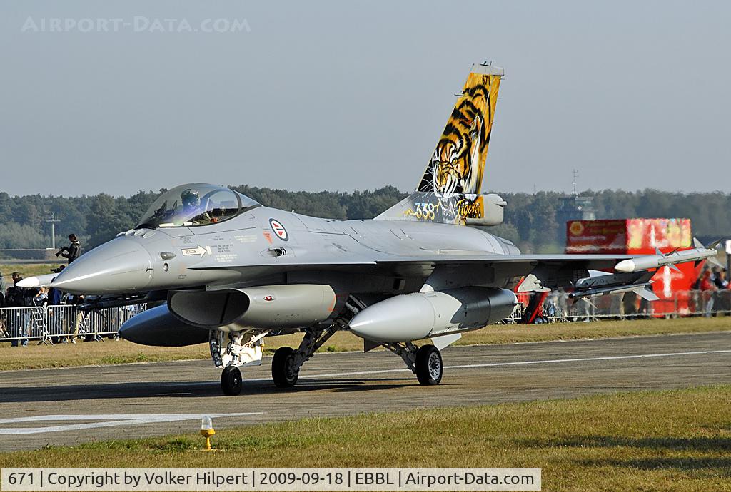 671, Fokker F-16AM Fighting Falcon C/N 6K-43, Tiger Meet