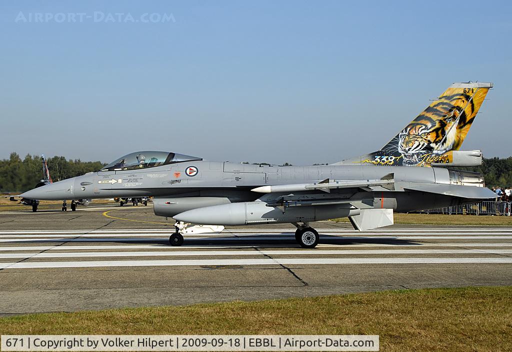 671, Fokker F-16AM Fighting Falcon C/N 6K-43, Tiger Meet