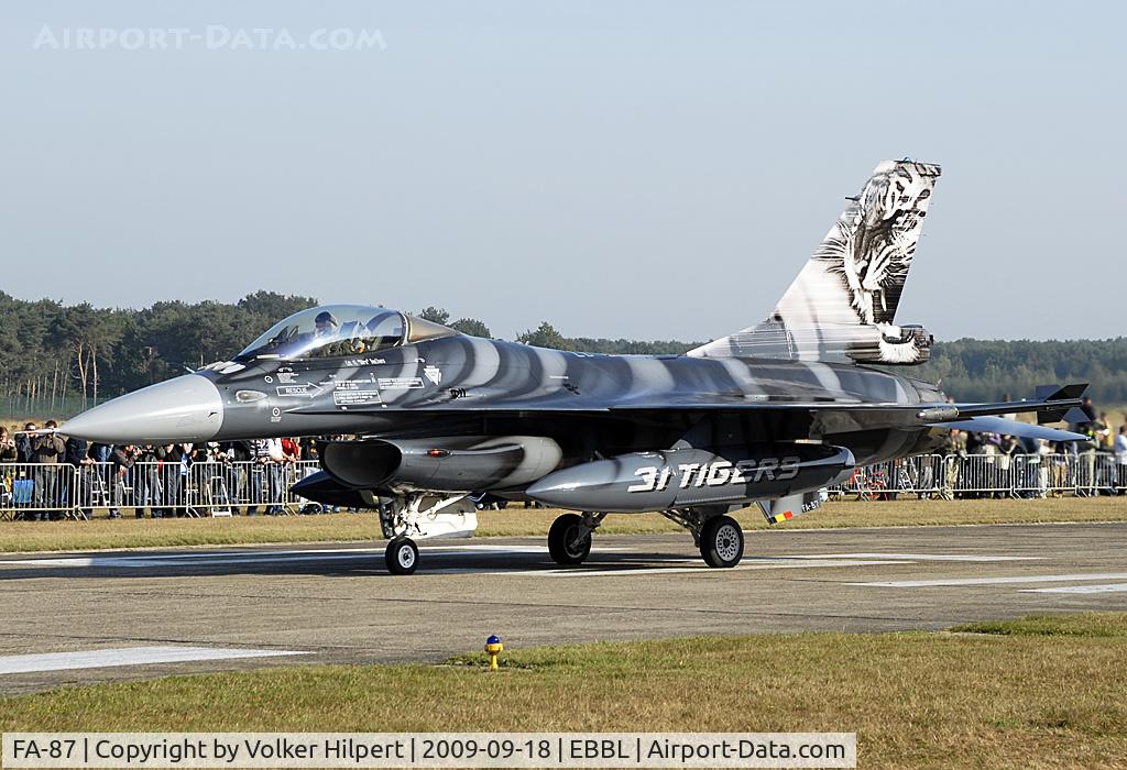 FA-87, SABCA F-16AM Fighting Falcon C/N 6H-87, Tiger Meet