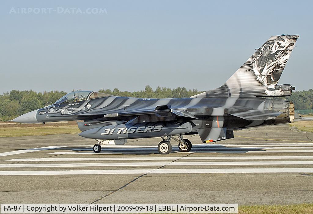 FA-87, SABCA F-16AM Fighting Falcon C/N 6H-87, Tiger Meet