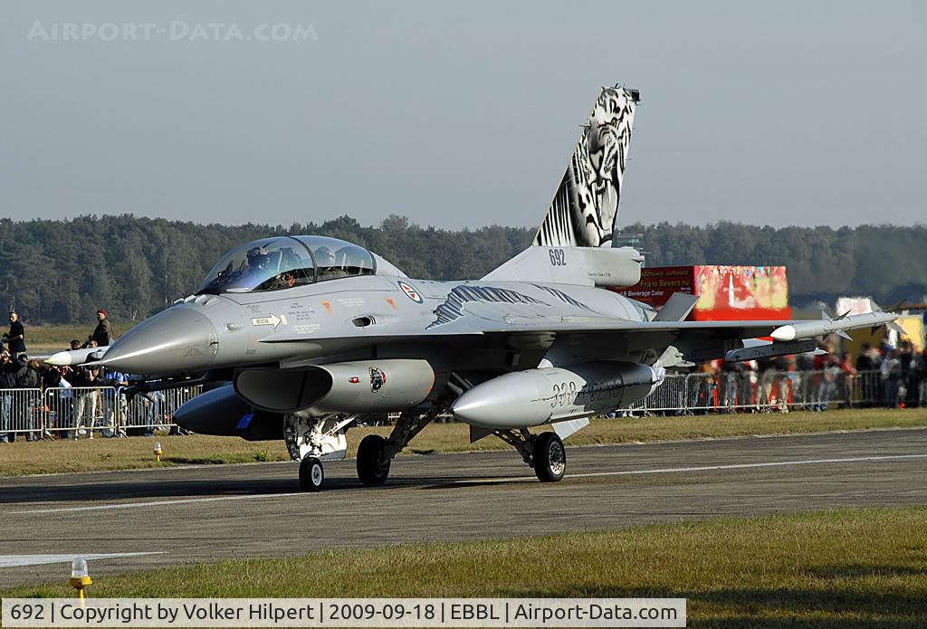 692, 1980 General Dynamics F-16BM Fighting Falcon C/N 6L-11, Tiger Meet