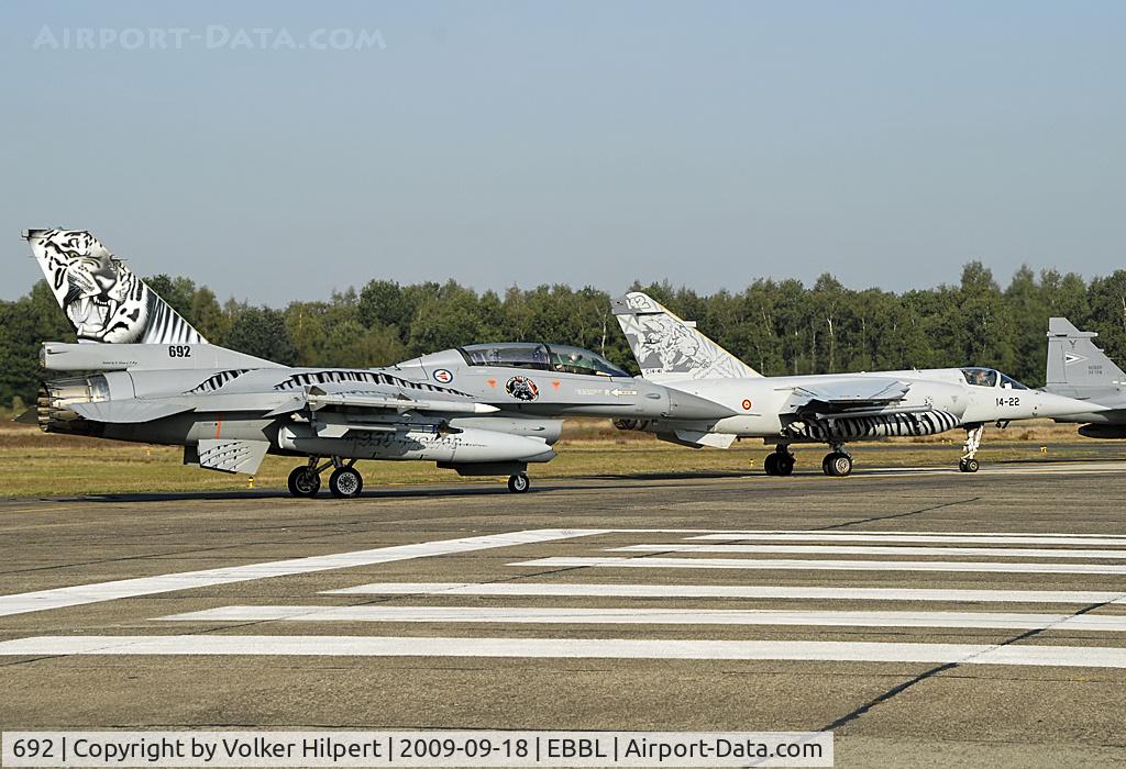 692, 1980 General Dynamics F-16BM Fighting Falcon C/N 6L-11, Tiger Meet