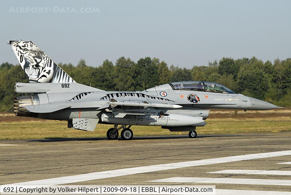 692, 1980 General Dynamics F-16BM Fighting Falcon C/N 6L-11, Tiger Meet