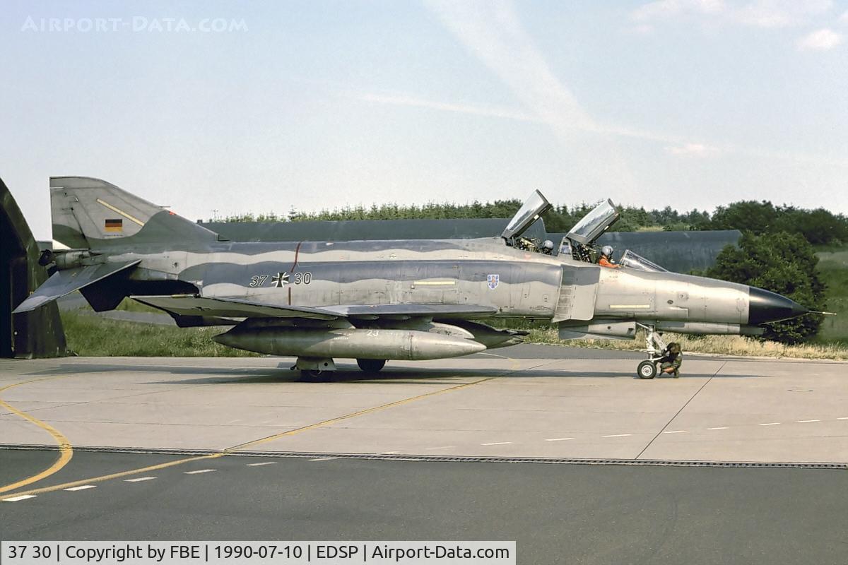 37 30, 1972 McDonnell Douglas F-4F Phantom II C/N 4422, 37+30 just returned from a mission out of Fliegerhorst Pferdsfeld
