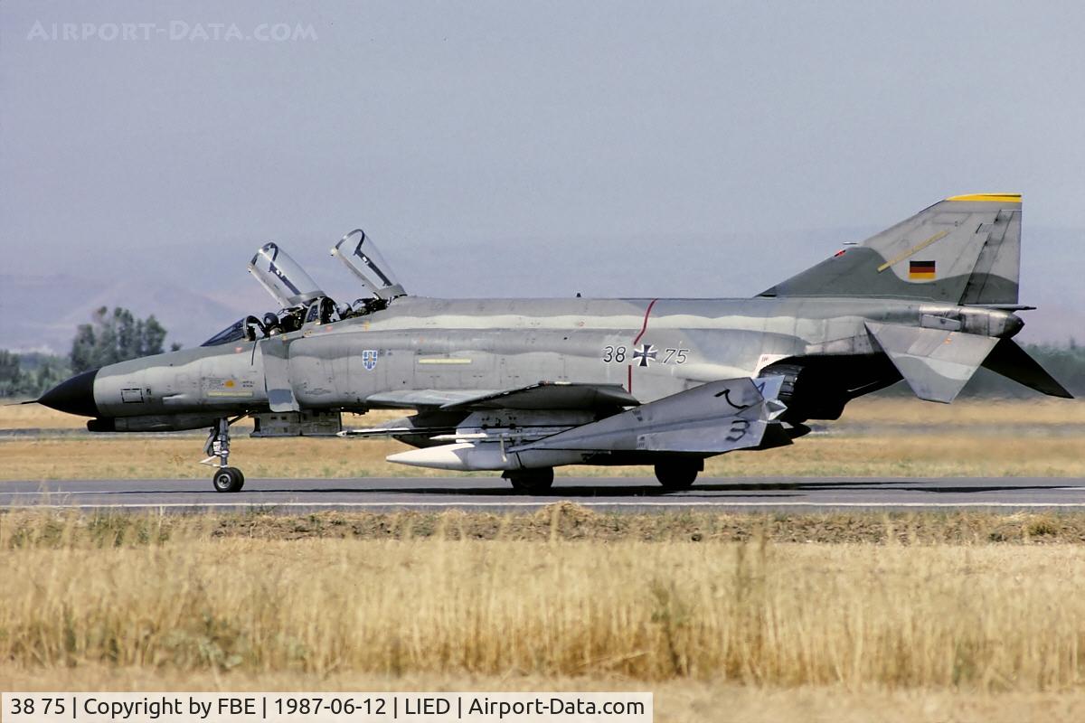 38 75, 1972 McDonnell Douglas F-4F Phantom II C/N 4793, taxying out to the active