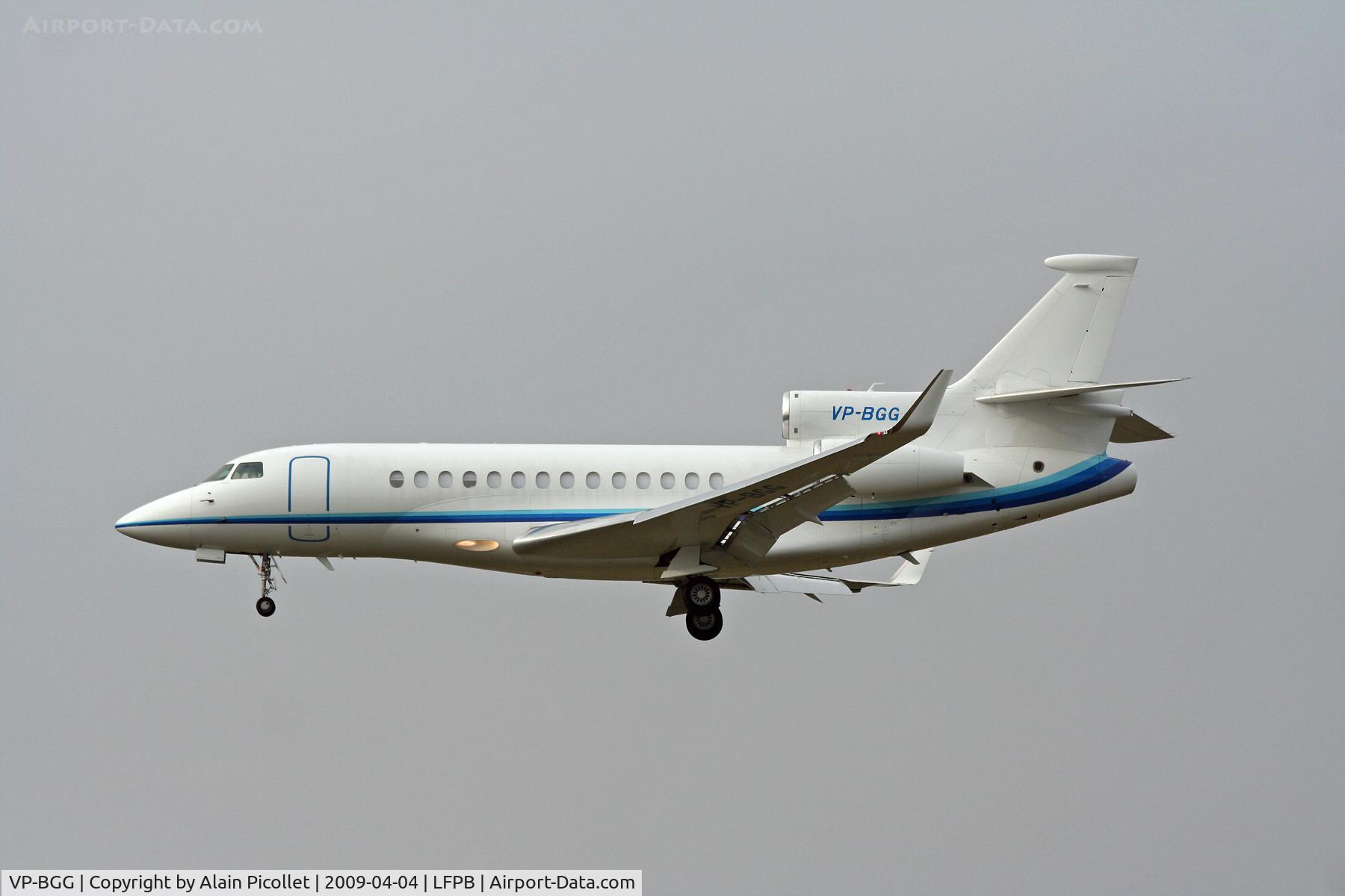 VP-BGG, 2007 Dassault Falcon 7X C/N 005, believe it or not, it's a Falcon
