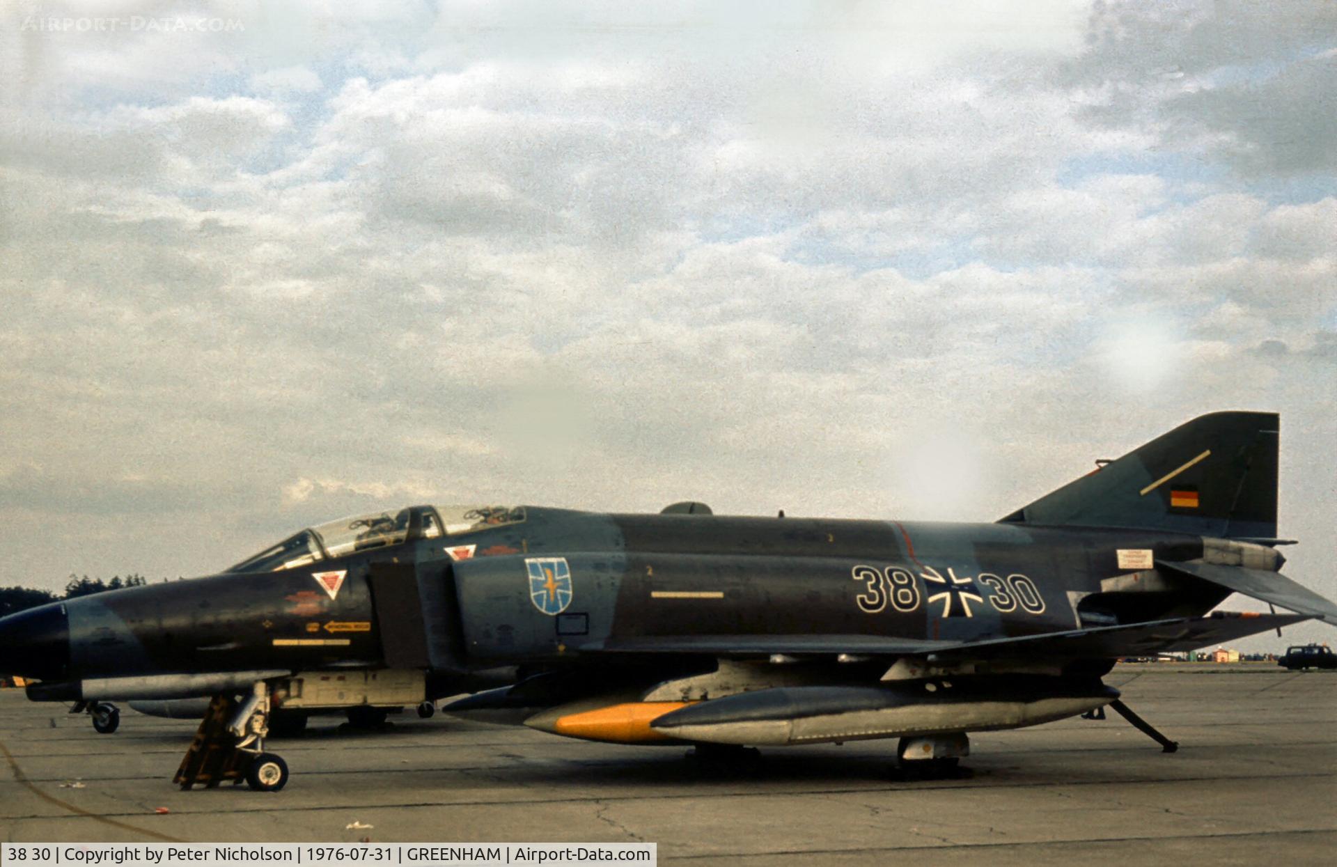 38 30, 1972 McDonnell Douglas F-4F Phantom II C/N 4695, F-4F Phantom of JBG-35 in the static park at the 1976 Intnl Air Tattoo at RAF Greenham Common.