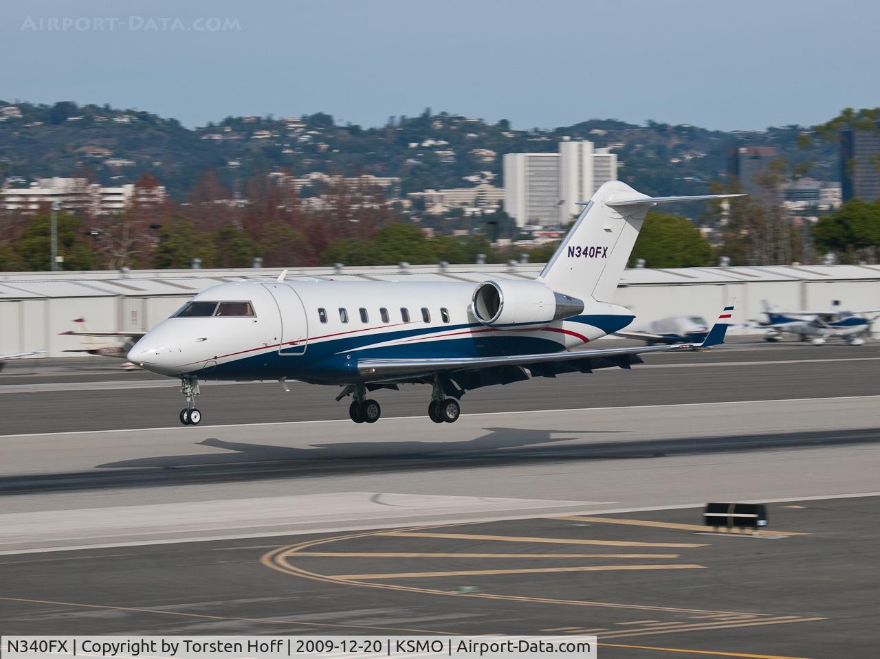 N340FX, 2007 Bombardier Challenger 605 (CL-600-2B16) C/N 5723, N340FX arriving on RWY 21