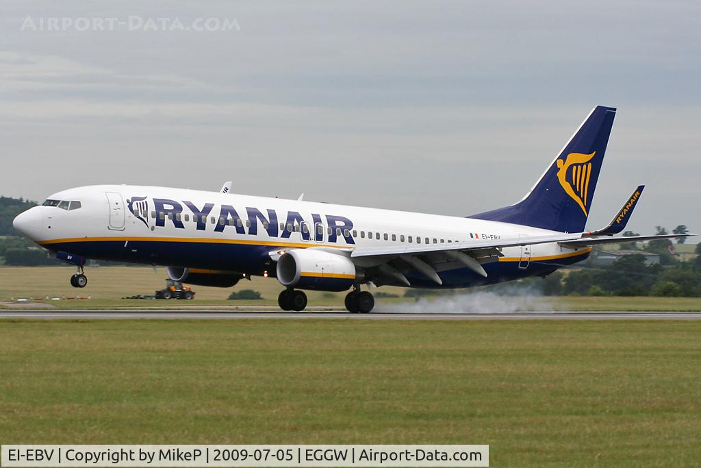 EI-EBV, 2009 Boeing 737-8AS C/N 35009, Touchdown point on Runway 26.