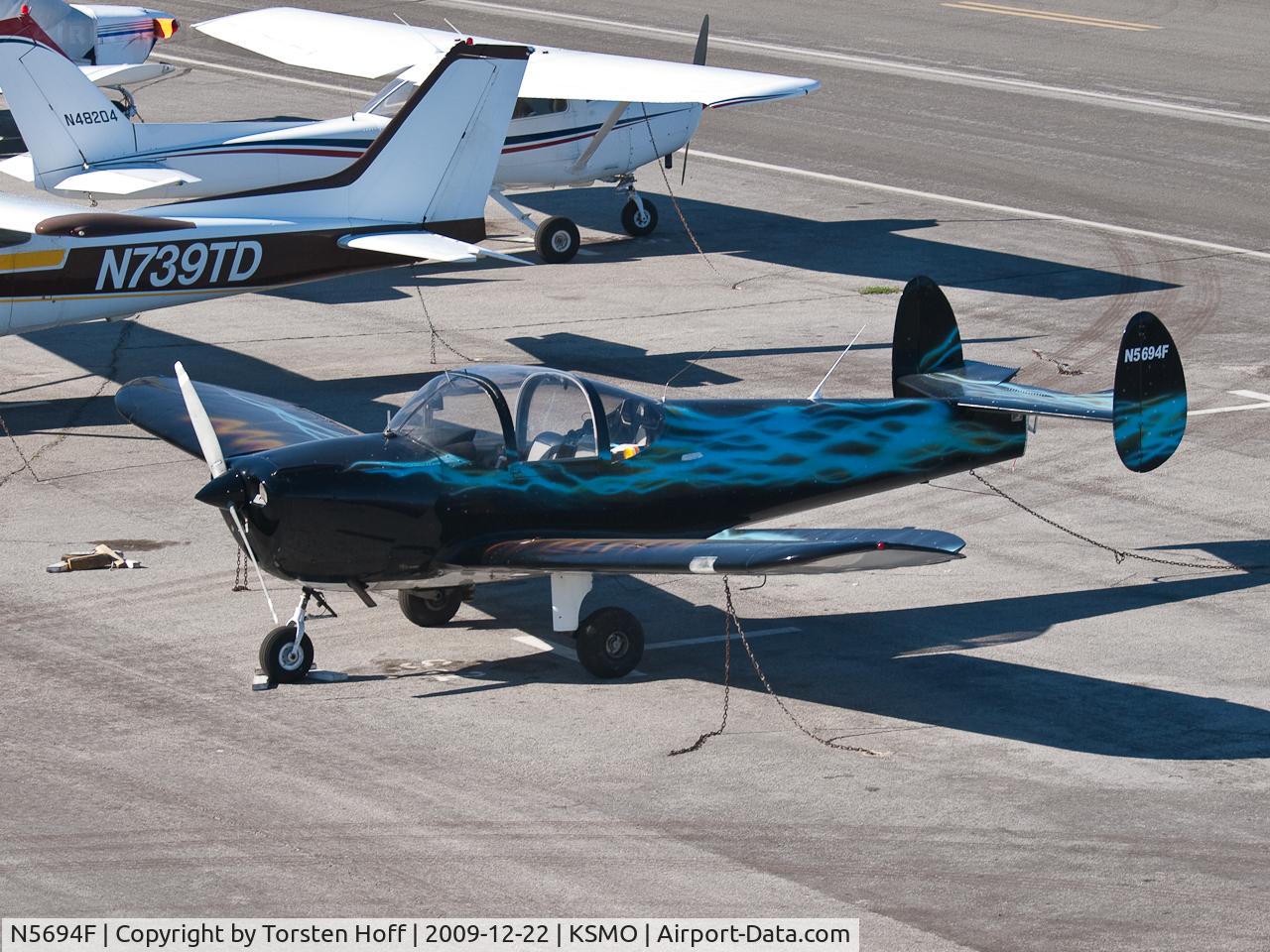 N5694F, 1966 Alon A2 Aircoupe C/N A-194, N5694F parked at KSMO