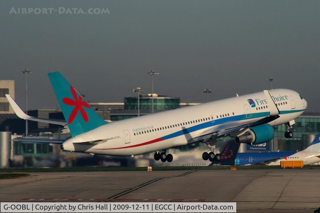G-OOBL, 1995 Boeing 767-324 C/N 27393, First Choice Boeing 767 now fitted with winglets