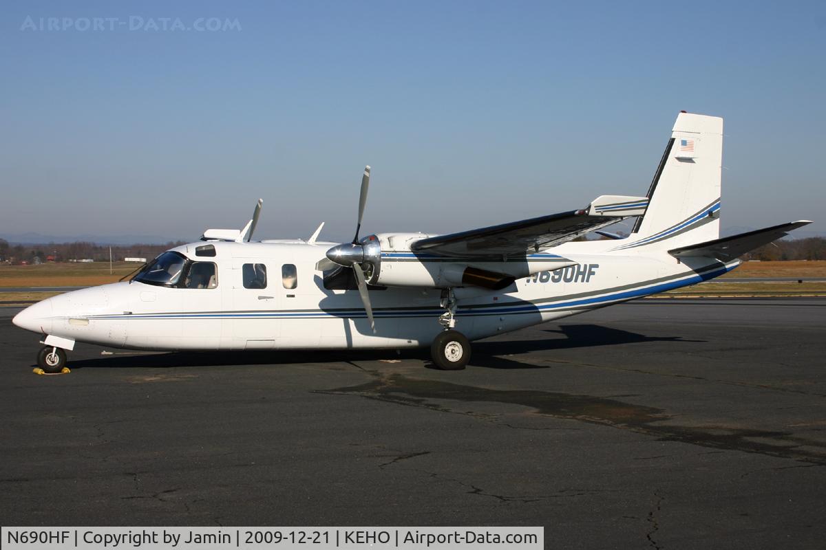 N690HF, 1975 Rockwell International 690A Turbo Commander C/N 11298, Resting after a long haul from East Texas Regional.