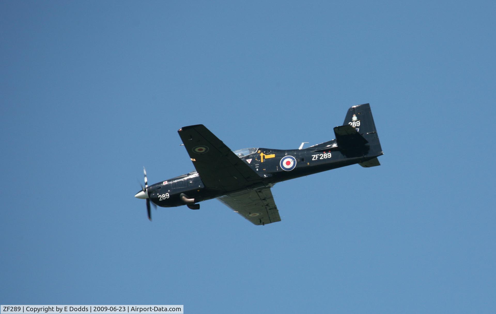 ZF289, 1991 Short S-312 Tucano T1 C/N S087/T60, Seen at RAF Coningsby Lincs