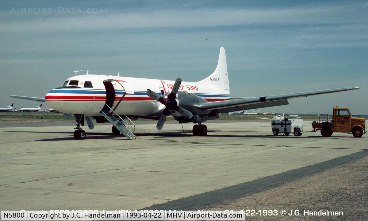 N5800, 1953 Convair C-131F (R4Y-1) Samaritan C/N 276, Prototype stretched Convair at Mojave CA Airport