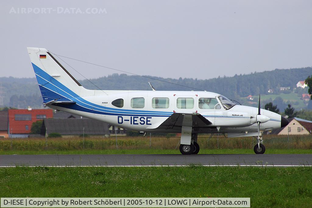 D-IESE, Piper PA-31-310 Navajo Navajo C/N 31-7812102, Flight to GRZ/LOWG