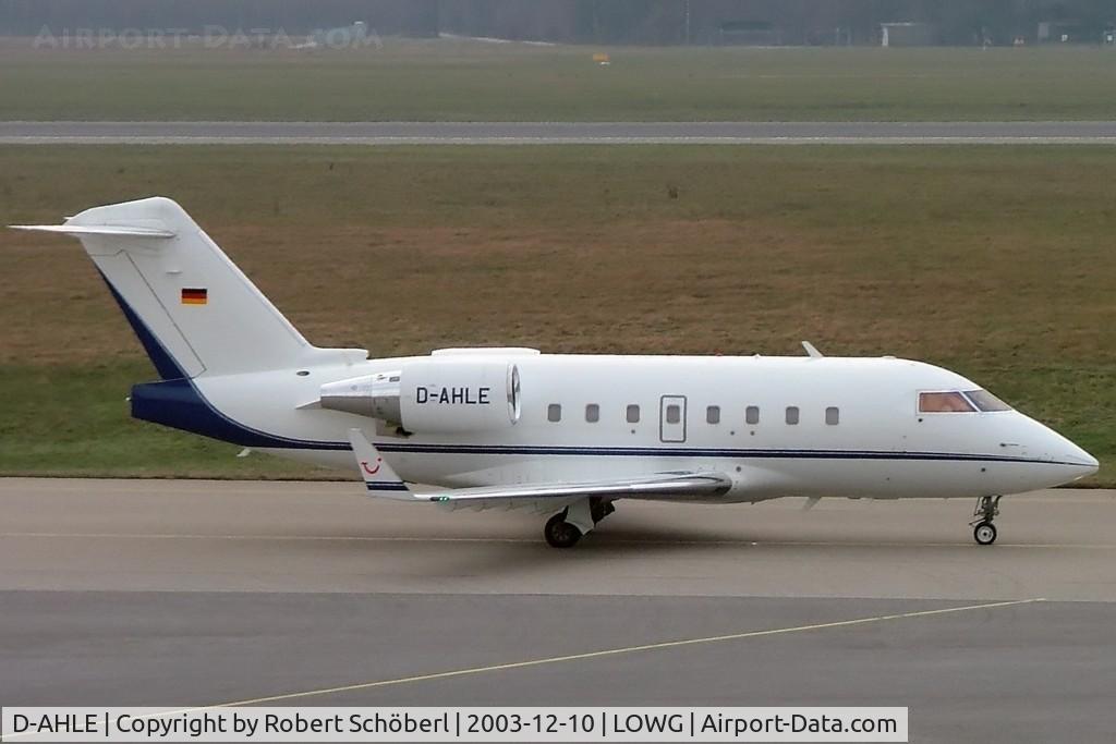 D-AHLE, 2000 Bombardier Challenger 604 (CL-600-2B16) C/N 5462, Flight to GRZ/LOWG