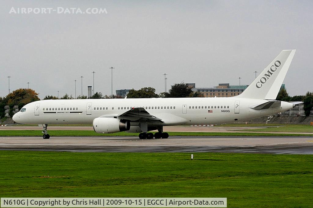N610G, 1999 Boeing 757-22L C/N 29304, owned by L-3 Capital and operated by Comco, N610G is an alleged CIA-linked aircraft.
