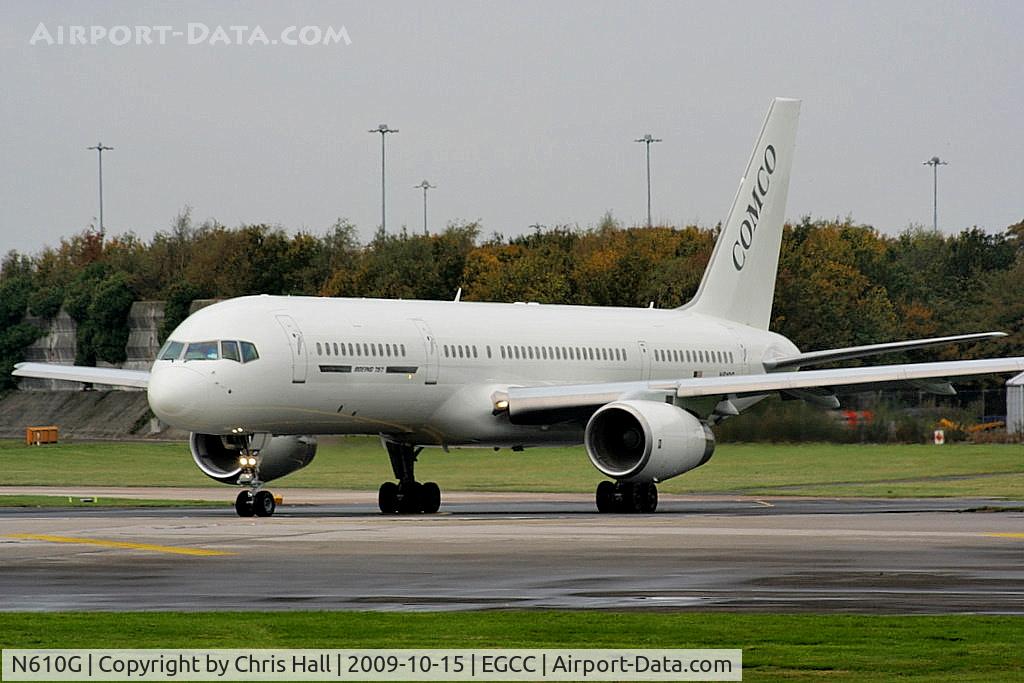 N610G, 1999 Boeing 757-22L C/N 29304, owned by L-3 Capital and operated by Comco, N610G is an alleged CIA-linked aircraft.