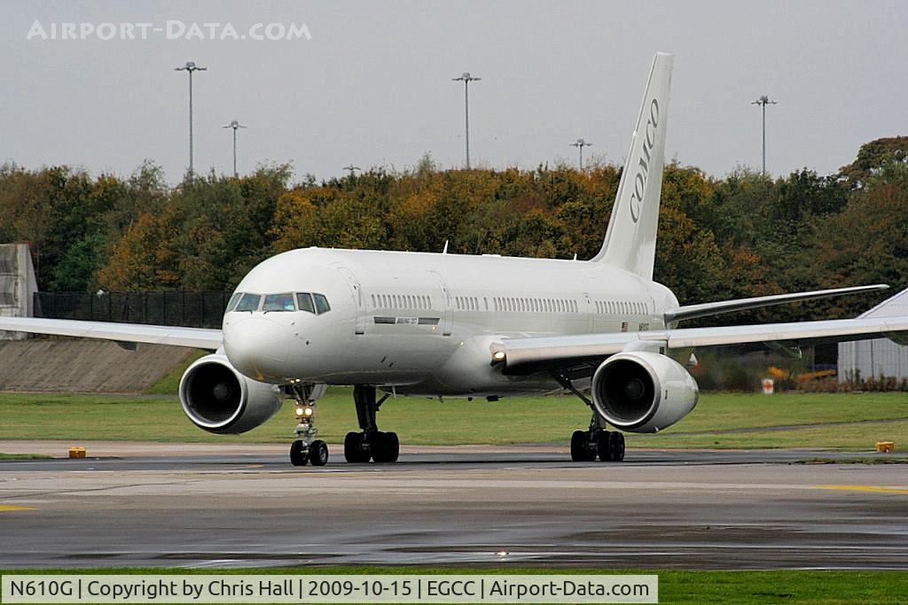 N610G, 1999 Boeing 757-22L C/N 29304, owned by L-3 Capital and operated by Comco, N610G is an alleged CIA-linked aircraft.