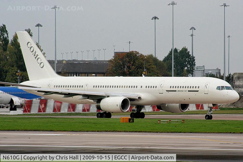 N610G, 1999 Boeing 757-22L C/N 29304, owned by L-3 Capital and operated by Comco, N610G is an alleged CIA-linked aircraft.