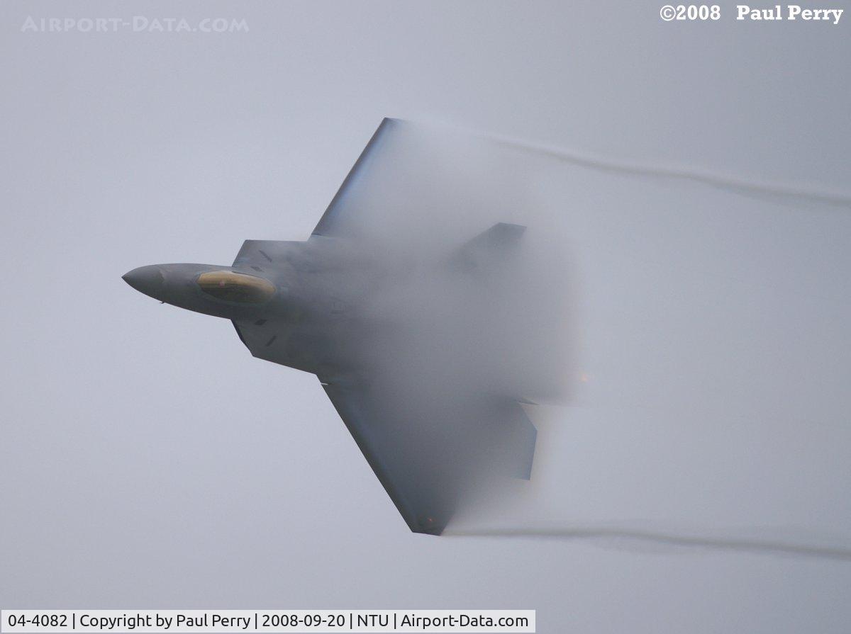 04-4082, 2004 Lockheed Martin F-22A Raptor C/N 4082, Forecast: Cloudy, with 100% chance of vortices