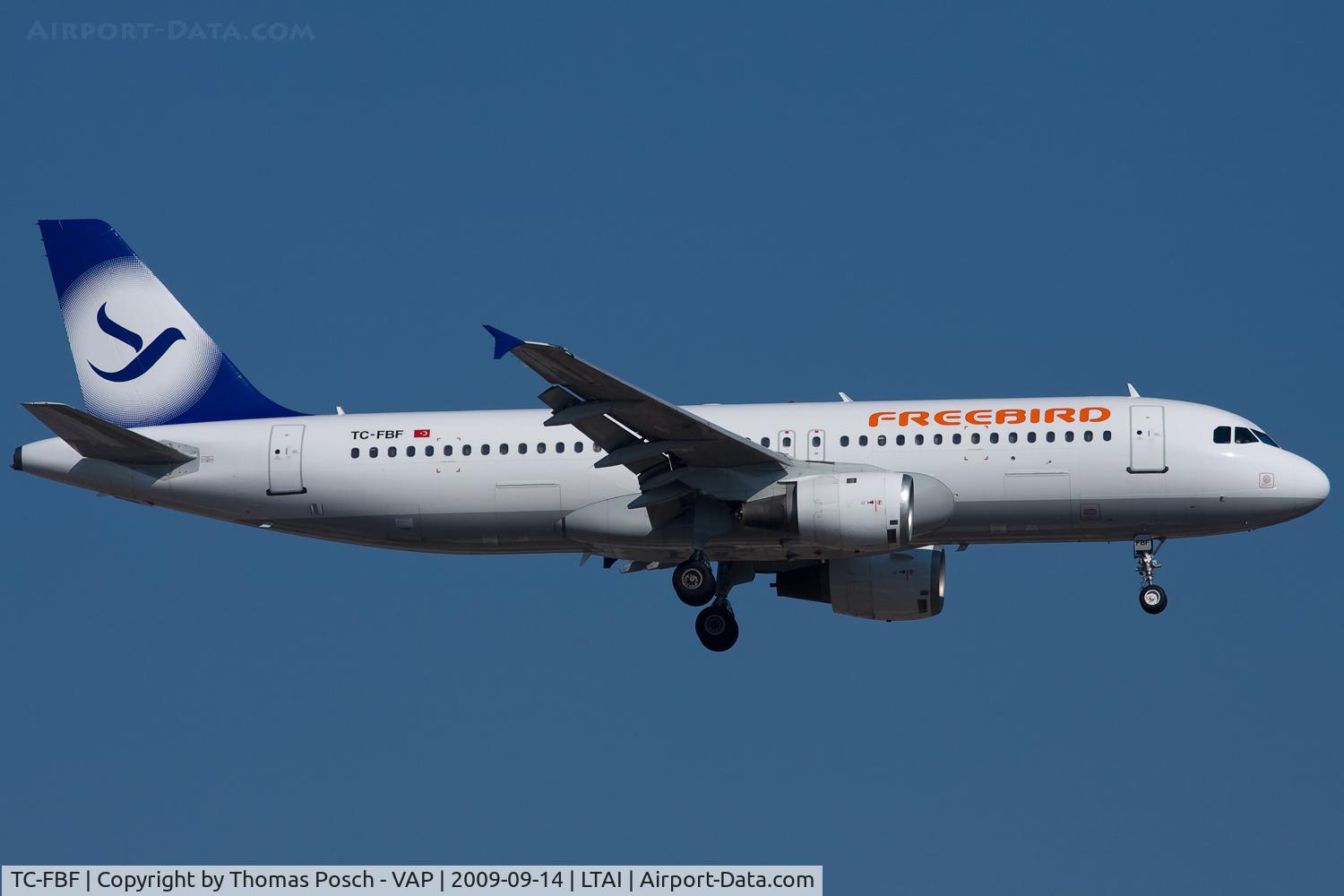 TC-FBF, 1991 Airbus A320-211 C/N 288, Freebird Airlines