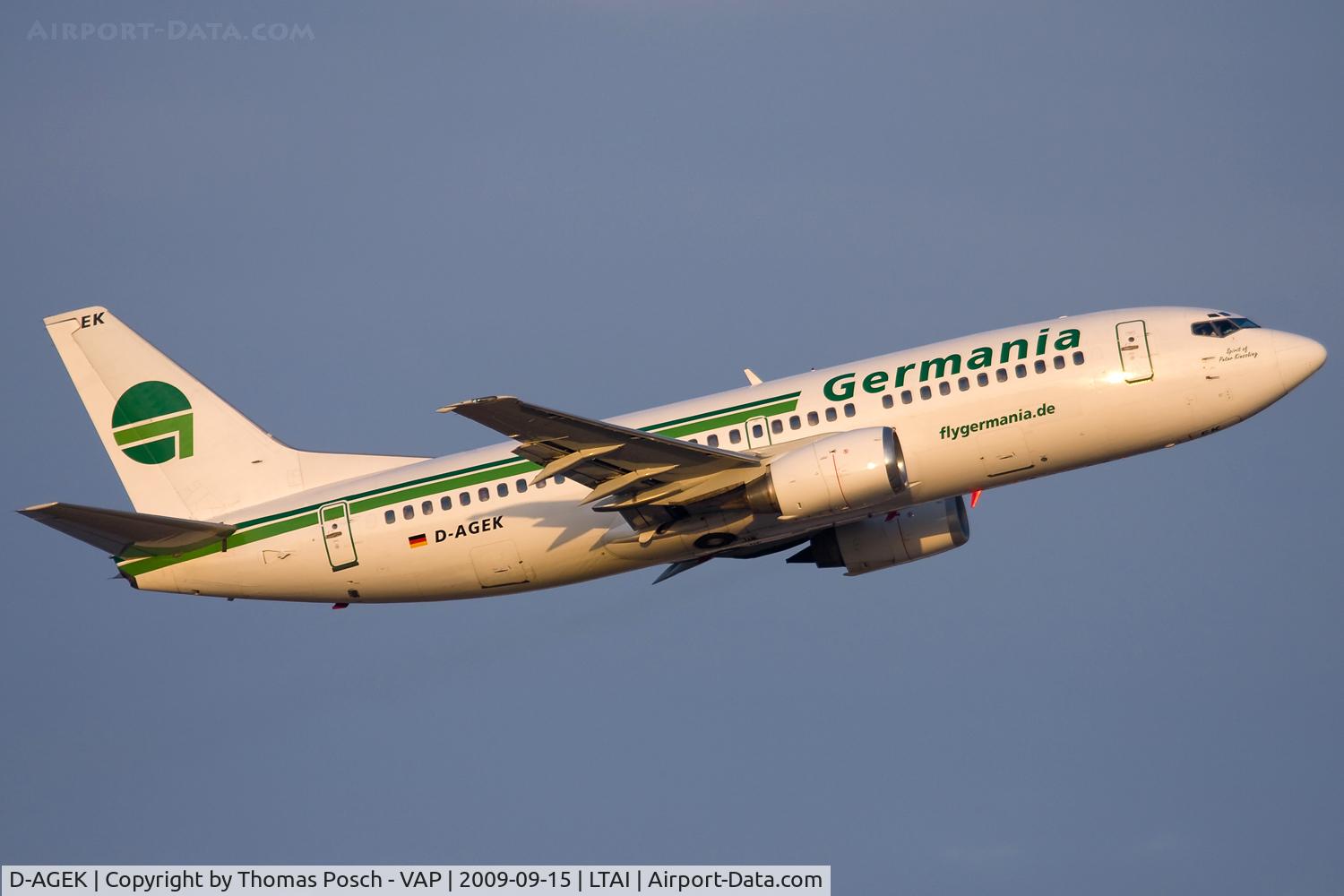 D-AGEK, 1991 Boeing 737-3M8 C/N 25015, Germania