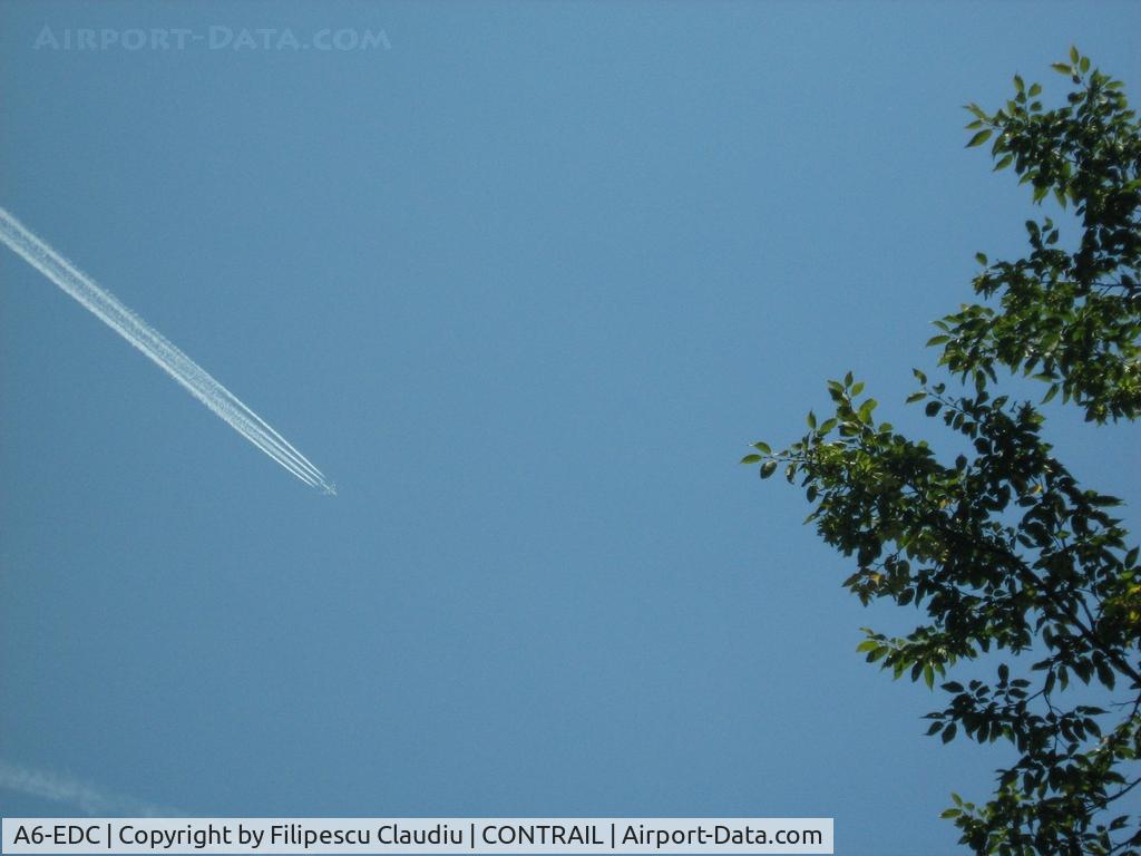 A6-EDC, 2008 Airbus A380-861 C/N 016, In Flight Cluj