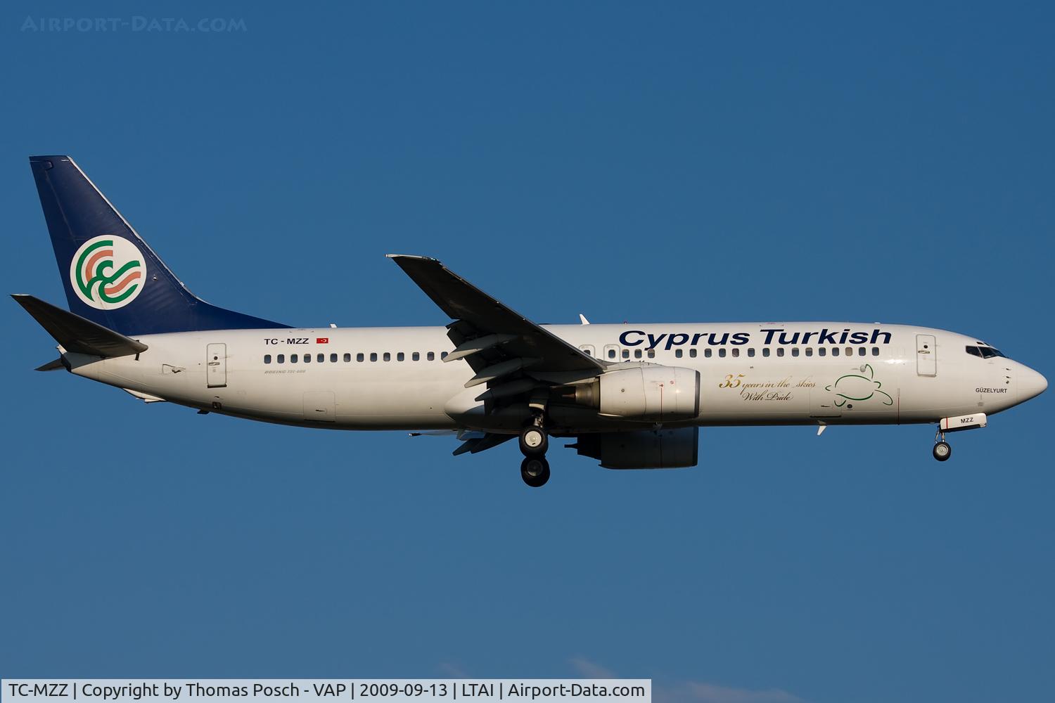 TC-MZZ, 2000 Boeing 737-8S3 C/N 29247, KTHY - Kibris Turkish Airlines