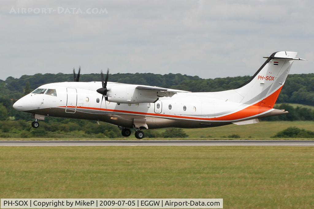 PH-SOX, 1995 Dornier 328-100 C/N 3060, Arriving on Runway 26.
