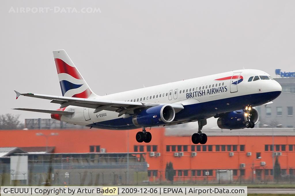 G-EUUU, 2008 Airbus A320-232 C/N 3351, British Airways