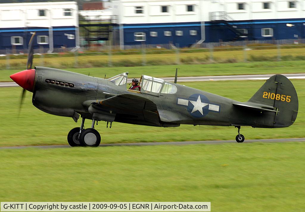 G-KITT, 1943 Curtiss P-40M Warhawk C/N 27490, seen @ Hawarden