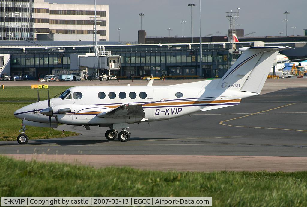 G-KVIP, 1979 Beech 200 Super King Air C/N BB-487, seen @ Manchester