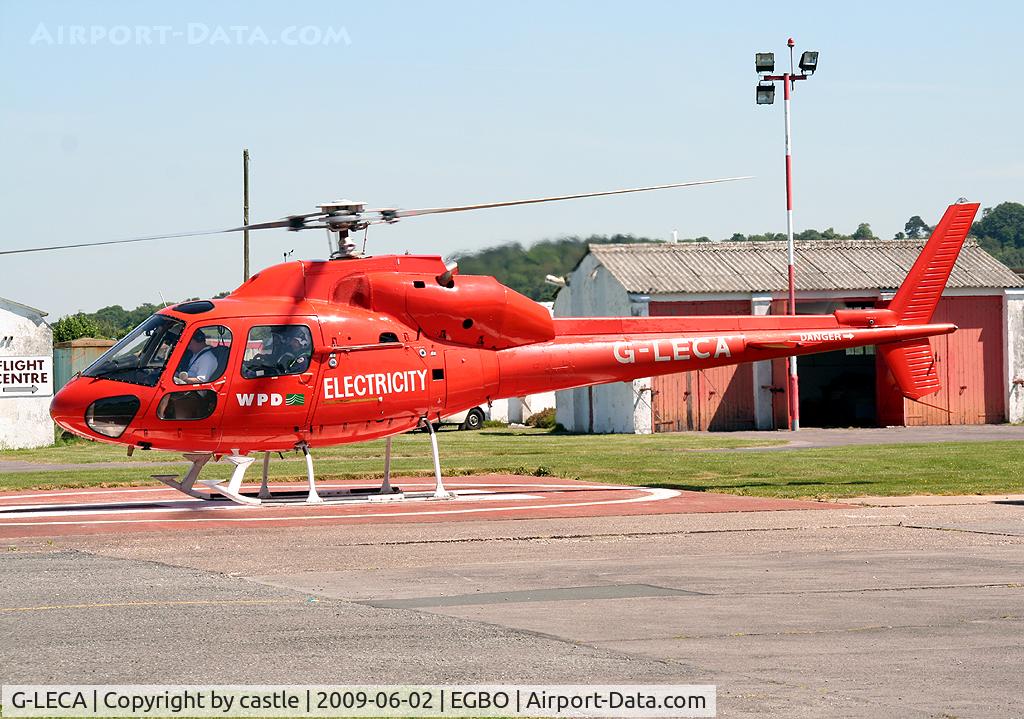 G-LECA, 1981 Aérospatiale AS-355F-1 Twin Ecureuil C/N 5043, seen @ Wolverhampton