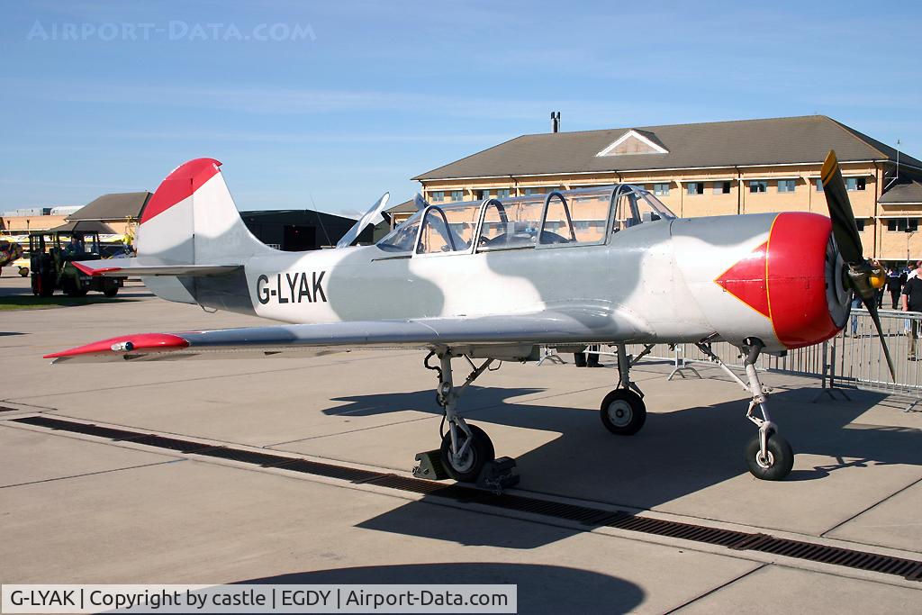 G-LYAK, 1982 Bacau Yak-52 C/N 822113, seen @ Yeovilton