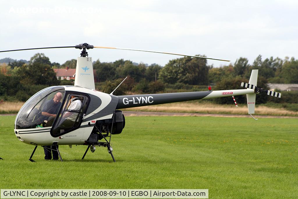 G-LYNC, 2000 Robinson R22 Beta C/N 3069, seen @ Wolverhampton