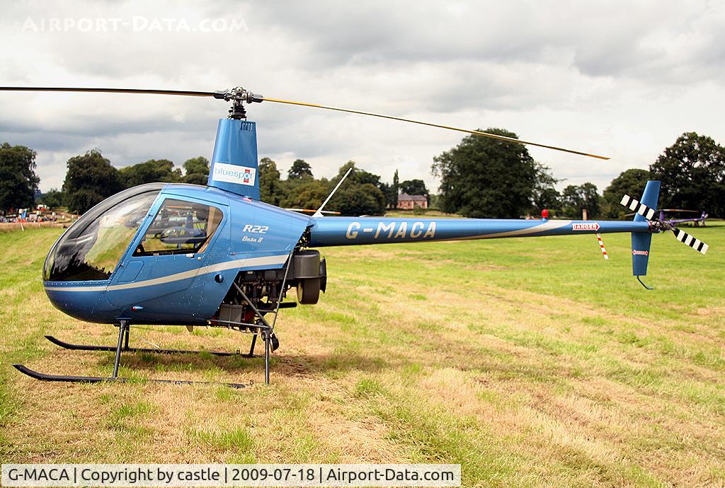 G-MACA, 2005 Robinson R22 Beta II C/N 3836, seen @ Cholmondeley